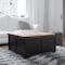 Flash Furniture Wyatt 35.75in Farmhouse Storage Coffee Table, Hinged Lift Top, Hidden Storage, Black/Rustic Oak ZG-ZP-030-BLK-GG - alternate 1